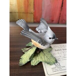 Lenox Garden Bird Collection Tufted Titmouse Porcelain Bird Figurine